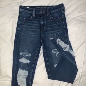 High Waisted DISTRESSED Jeans by American Eagle